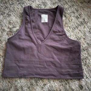 Athleta Ribbed Cropped Bra